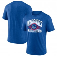 Golden State Warriors Royal Badge of Honor Tri-Blend T-Shirt