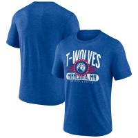 Футболка Minnesota Timberwolves Badge of Honor Tri-Blend - Royal