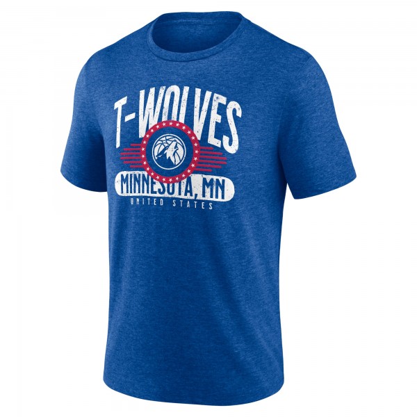 Футболка Minnesota Timberwolves Badge of Honor Tri-Blend - Royal