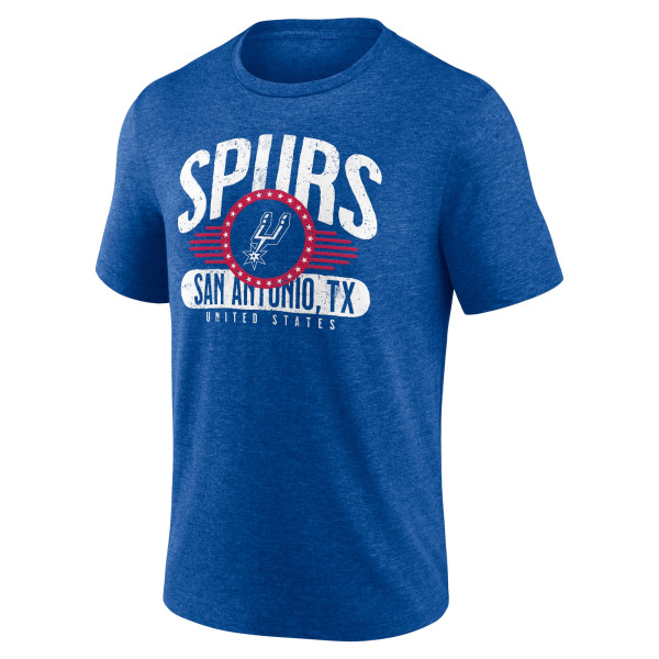 Футболка San Antonio Spurs Royal Badge of Honor Tri-Blend