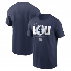 New York Yankees Lou Gehrig Nike Navy Cooperstown Collection Lou Gehrig Day Retired Number T-Shirt