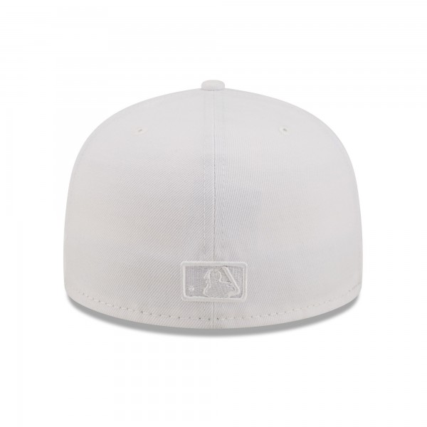 Бейсболка Los Angeles Dodgers New Era White on White 59FIFTY