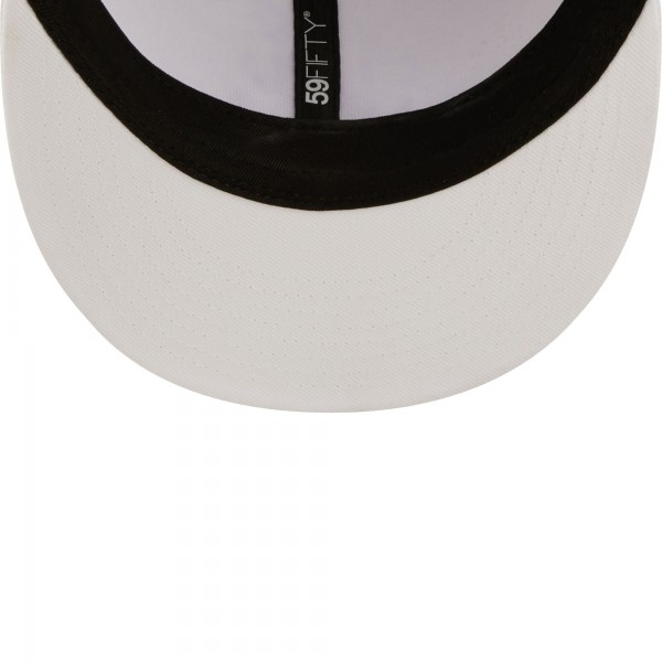 Бейсболка Los Angeles Dodgers New Era White on White 59FIFTY
