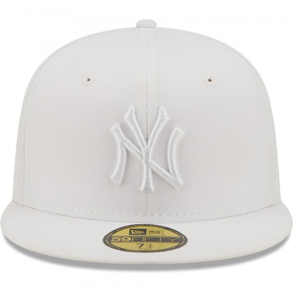 Бейсболка New York Yankees New Era White on White 59FIFTY