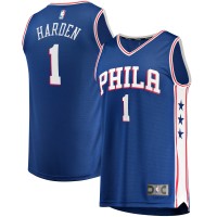 Детская игровая майка James Harden Philadelphia 76ers Fast Break Replica Royal - Icon Edition