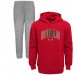 Дошкольнику Chicago Bulls Red/Heather Gray Double Up Pullover Hoodie & Pants Set