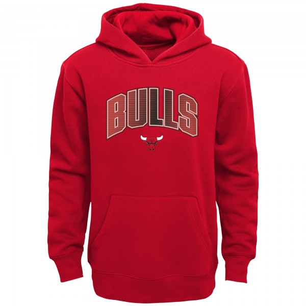 Дошкольнику Chicago Bulls Red/Heather Gray Double Up Pullover Hoodie & Pants Set