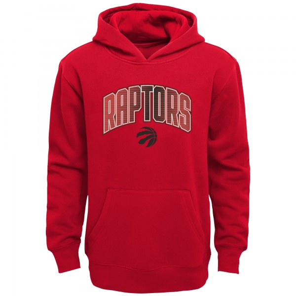 Preschool Toronto Raptors Red/Heather Gray Double Up Pullover Hoodie & Pants Set