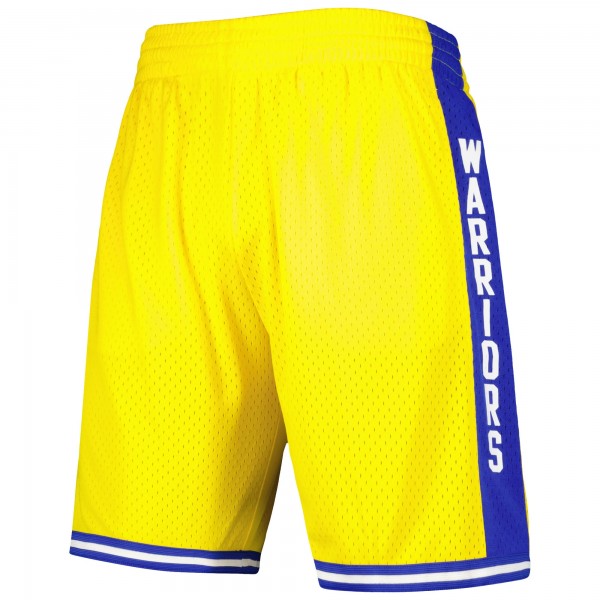 Шорты Golden State Warriors Mitchell & Ness 1974-75 Hardwood Classics Swingman - Gold
