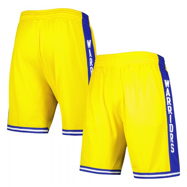 Шорты Golden State Warriors Mitchell & Ness 1974-75 Hardwood Classics Swingman - Gold