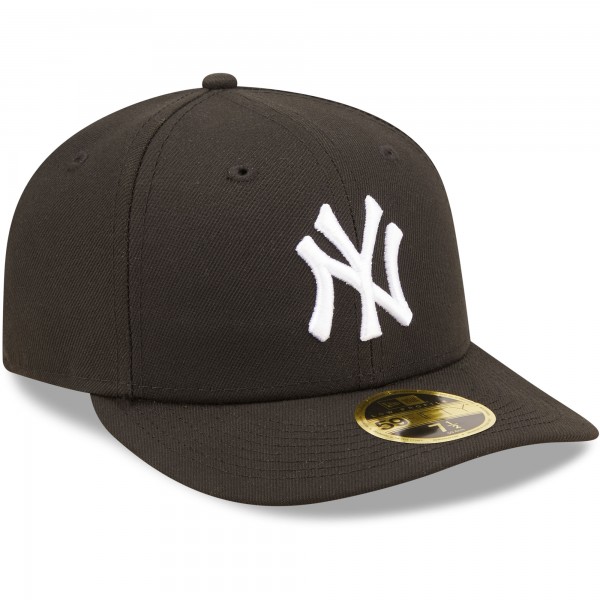 Бейсболка New York Yankees New Era Black &amp; White Low Profile 59FIFTY