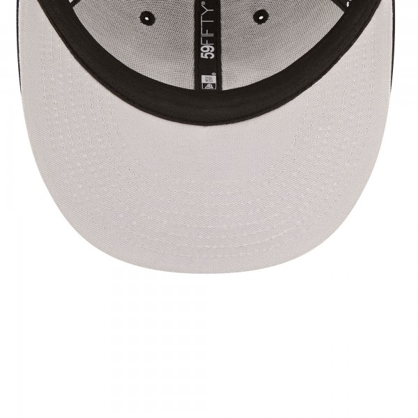 Бейсболка Los Angeles Dodgers New Era Black & White Low Profile 59FIFTY