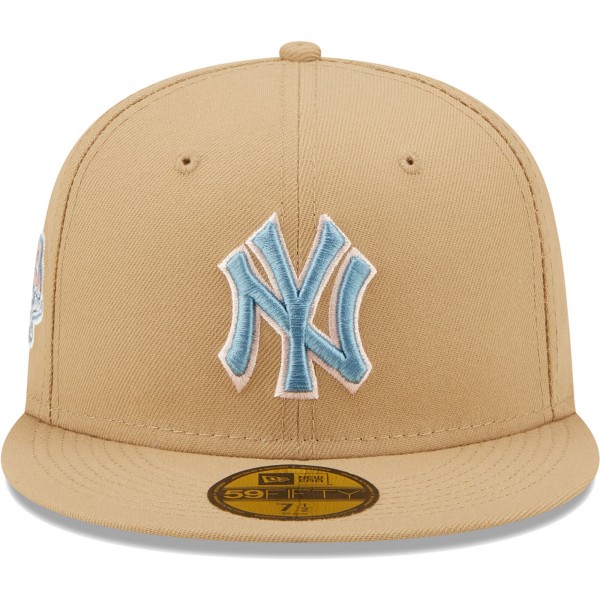 Бейсболка New York Yankees New Era 1999 World Series Sky Blue Undervisor 59FIFTY - Tan