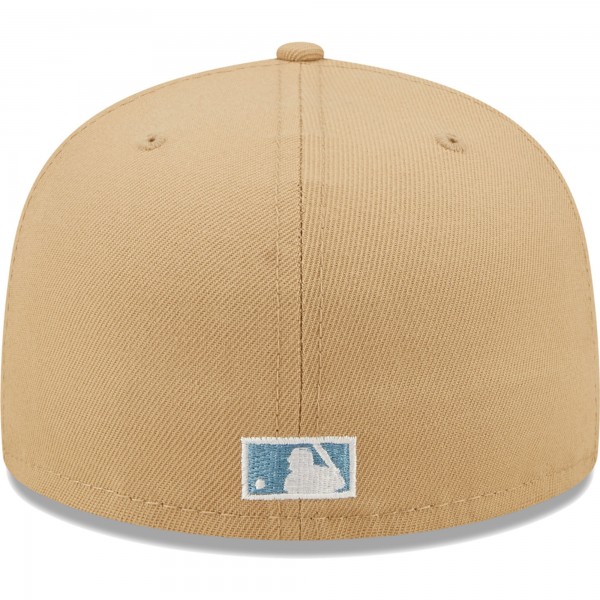 Бейсболка New York Yankees New Era 2009 World Series Sky Blue Undervisor 59FIFTY - Tan