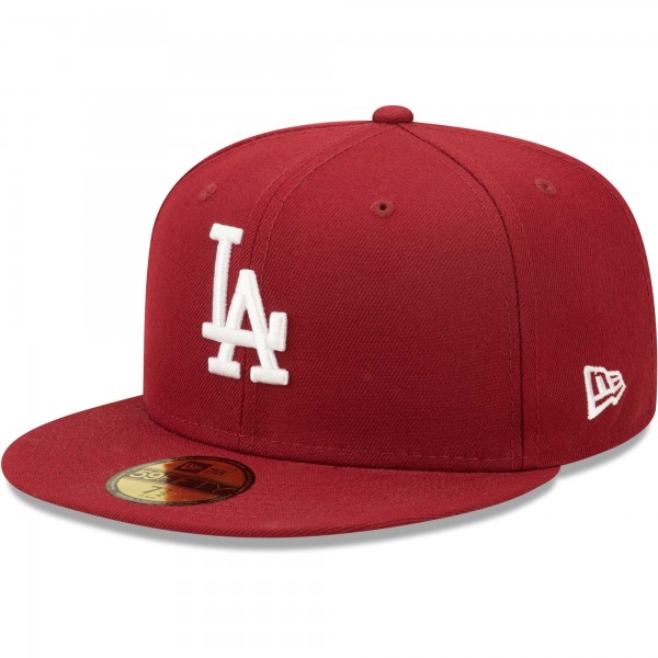 Бейсболка Los Angeles Dodgers New Era 2020 World Series Air Force Blue Undervisor 59FIFTY - Cardinal