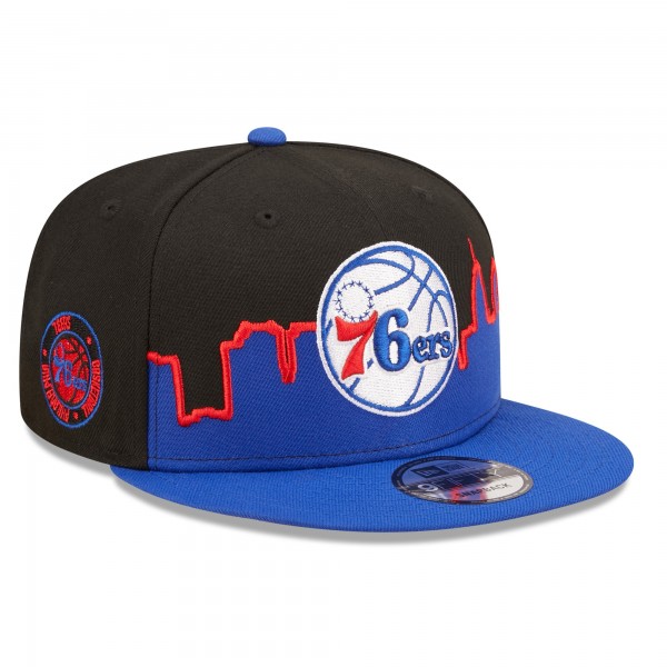 Бейсболка Philadelphia 76ers New Era 2022 Tip-Off 9FIFTY - Royal/Black