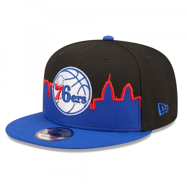 Бейсболка Philadelphia 76ers New Era 2022 Tip-Off 9FIFTY - Royal/Black