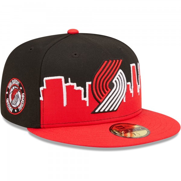 Бейсболка Portland Trail Blazers New Era 2022 Tip-Off 59FIFTY - Red/Black