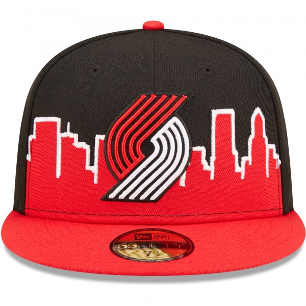 Бейсболка Portland Trail Blazers New Era 2022 Tip-Off 59FIFTY - Red/Black