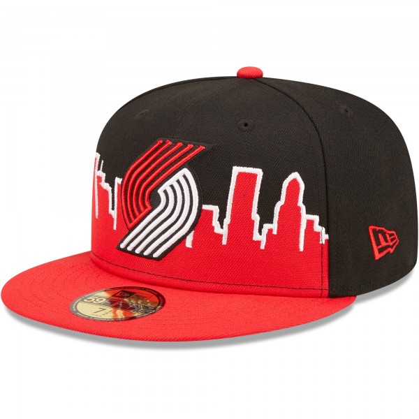 Бейсболка Portland Trail Blazers New Era 2022 Tip-Off 59FIFTY - Red/Black