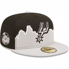 Бейсболка San Antonio Spurs New Era 2022 Tip-Off 59FIFTY - Silver/Black