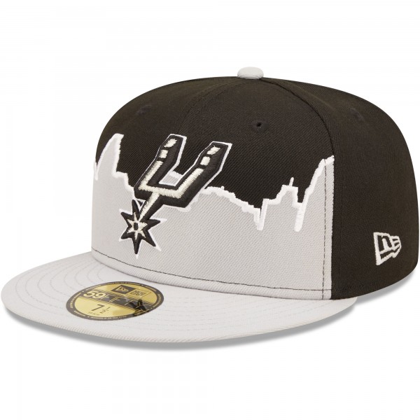 Бейсболка San Antonio Spurs New Era 2022 Tip-Off 59FIFTY - Silver/Black
