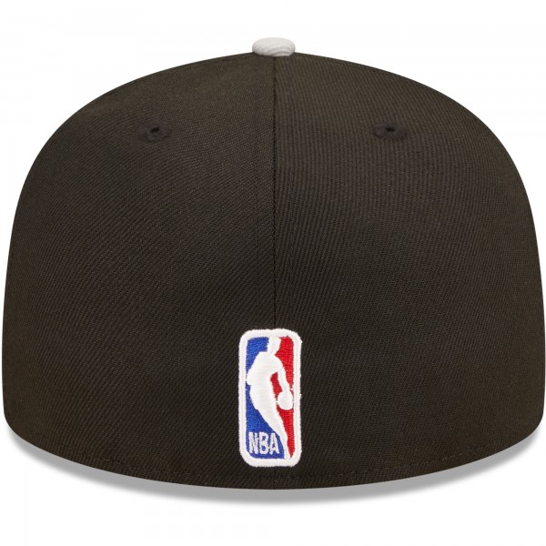 Бейсболка San Antonio Spurs New Era 2022 Tip-Off 59FIFTY - Silver/Black