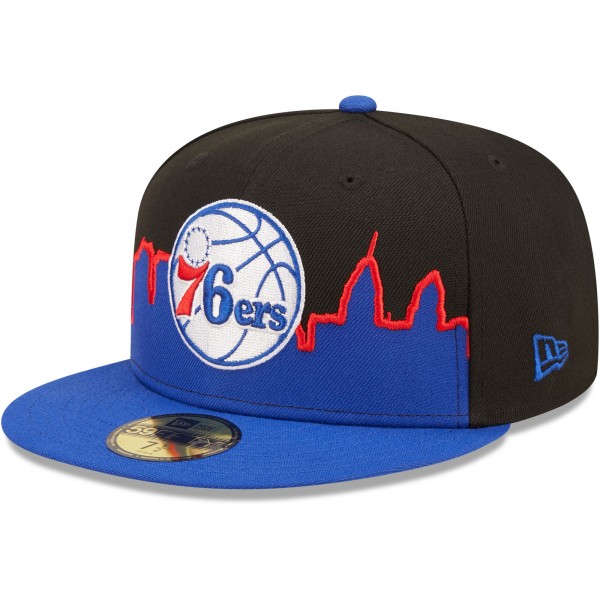 Бейсболка Philadelphia 76ers New Era 2022 Tip-Off 59FIFTY - Royal/Black