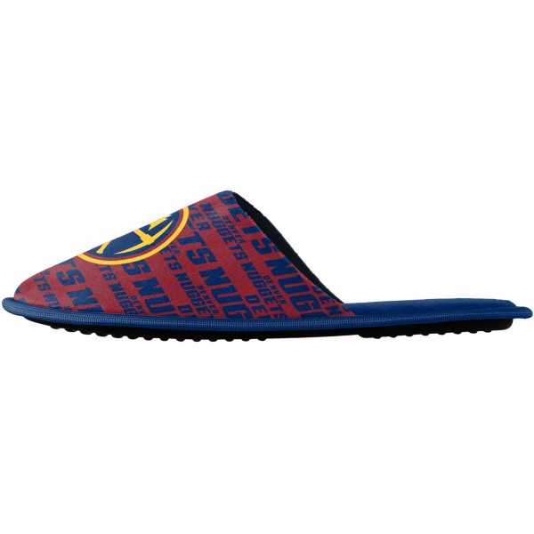 Тапочки Denver Nuggets FOCO Youth Scuff Wordmark Slide