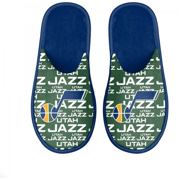 Тапочки Utah Jazz FOCO Youth Scuff Wordmark Slide