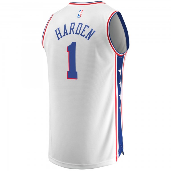 Игровая форма  James Harden Philadelphia 76ers Fastbreak Replica Player - Association Edition - White