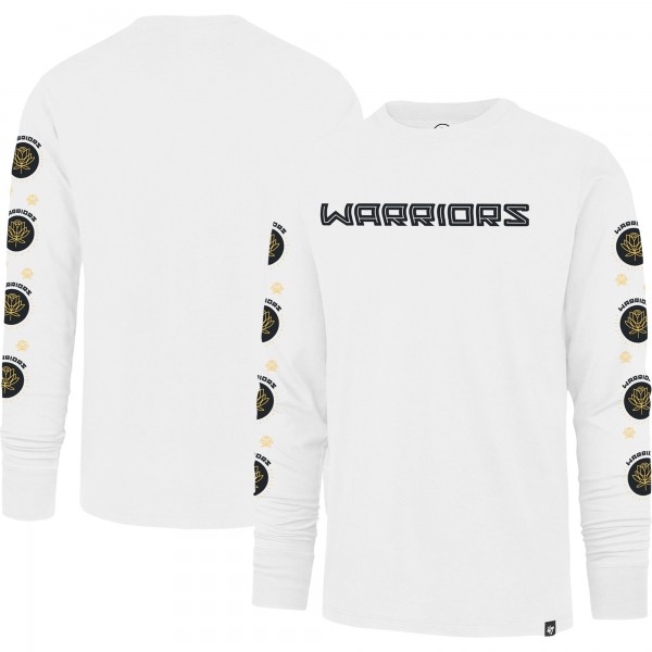 Футболка с длинным рукавом Golden State Warriors 47 City Edition Downtown Franklin - White