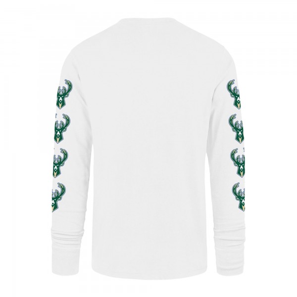 Футболка с длинным рукавом Milwaukee Bucks 47 City Edition Downtown Franklin - White