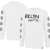 Футболка с длинным рукавом Brooklyn Nets 47 City Edition Downtown Franklin - White