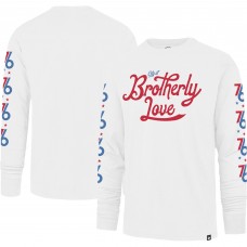 Футболка с длинным рукавом Philadelphia 76ers 47 City Edition Downtown Franklin - White