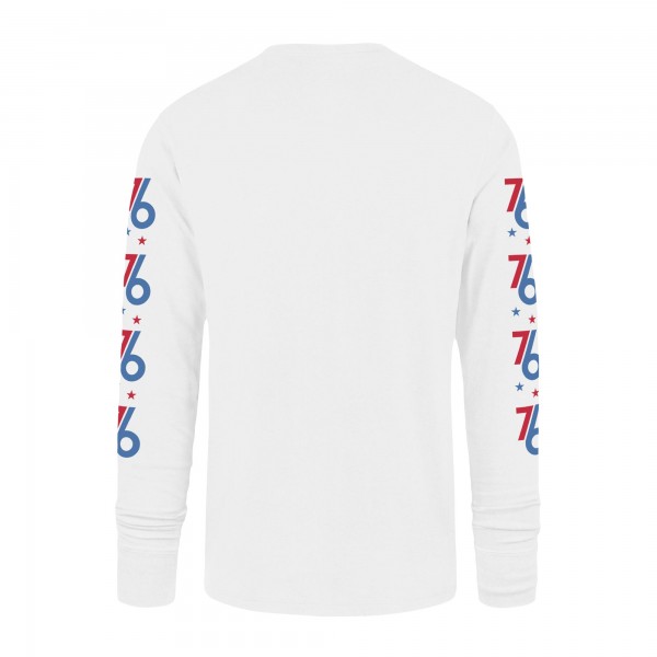 Футболка с длинным рукавом Philadelphia 76ers 47 City Edition Downtown Franklin - White