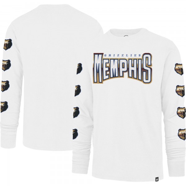 Футболка с длинным рукавом Memphis Grizzlies 47 City Edition Downtown Franklin - White