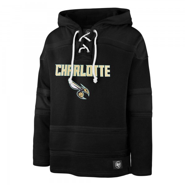 Толстовка Charlotte Hornets 47 2022/23 Pregame MVP Lacer - City Edition - Black