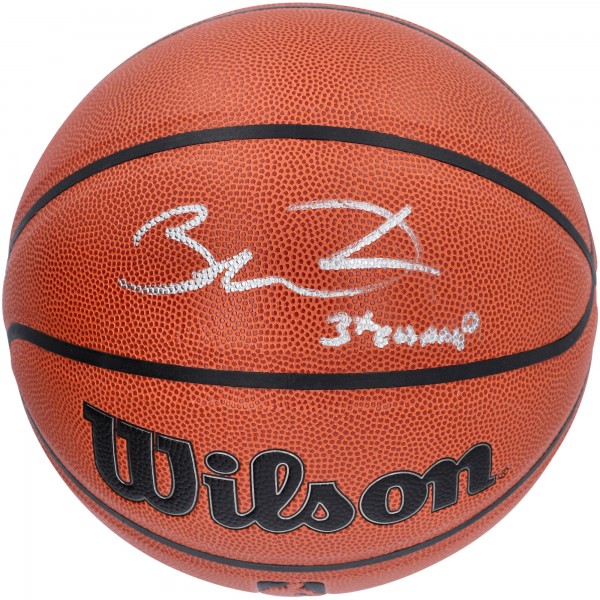 Мяч Autographed Miami Heat Dwyane Wade Authentic Wilson Authentic Series Indoor/Outdoor with 3X NBA CHAMP Inscription