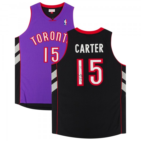 Autographed Toronto Raptors Vince Carter Fanatics Authentic Purple Mitchell & Ness 1999-00 Authentic Jersey