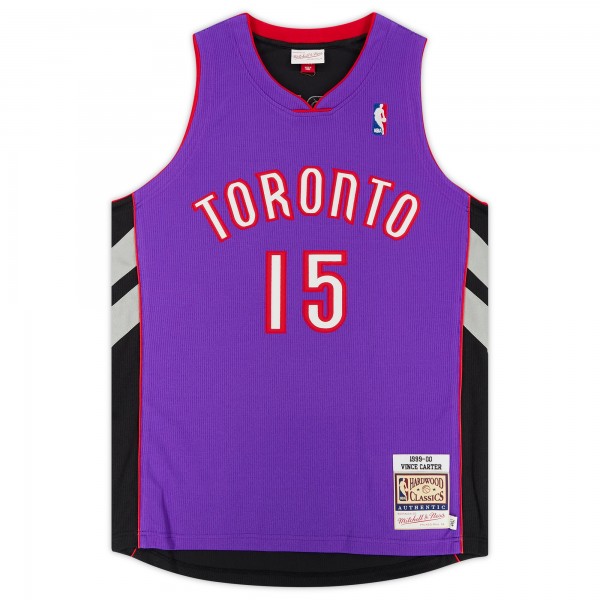 Autographed Toronto Raptors Vince Carter Fanatics Authentic Purple Mitchell & Ness 1999-00 Authentic Jersey