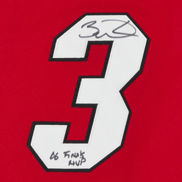 Игровая джерси Autographed Miami Heat Dwyane Wade Fanatics Authentic Red Authentic with 06 Finals MVP Inscription