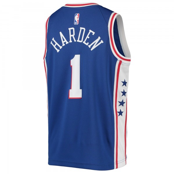 Игровая форма  James Harden Philadelphia 76ers Nike Youth 2021/22 Swingman - Icon Edition - Royal