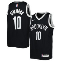 Игровая джерси Youth Brooklyn Nets Ben Simmons Nike Black - Icon Edition
