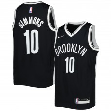 Игровая джерси Youth Brooklyn Nets Ben Simmons Nike Black - Icon Edition