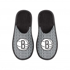 Brooklyn Nets FOCO Scuff Logo Slide Slippers