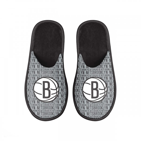 Тапочки Brooklyn Nets FOCO Scuff Logo Slide