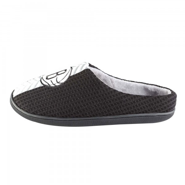 Brooklyn Nets FOCO Black Team Stripe Memory Foam Slide Slippers