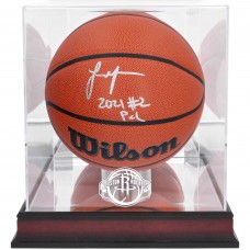 Баскетбольный мяч Jalen Green Houston Rockets Fanatics Authentic Autographed Wilson Replica 2021 #2 Pick Inscription & Mahogany Team Logo