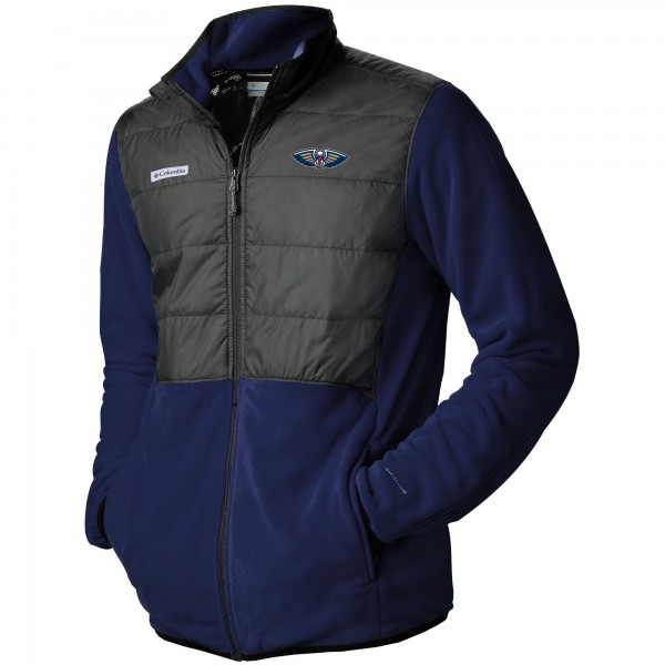 Кофта на молнии New Orleans Pelicans Columbia Basin Butte Fleece - Navy